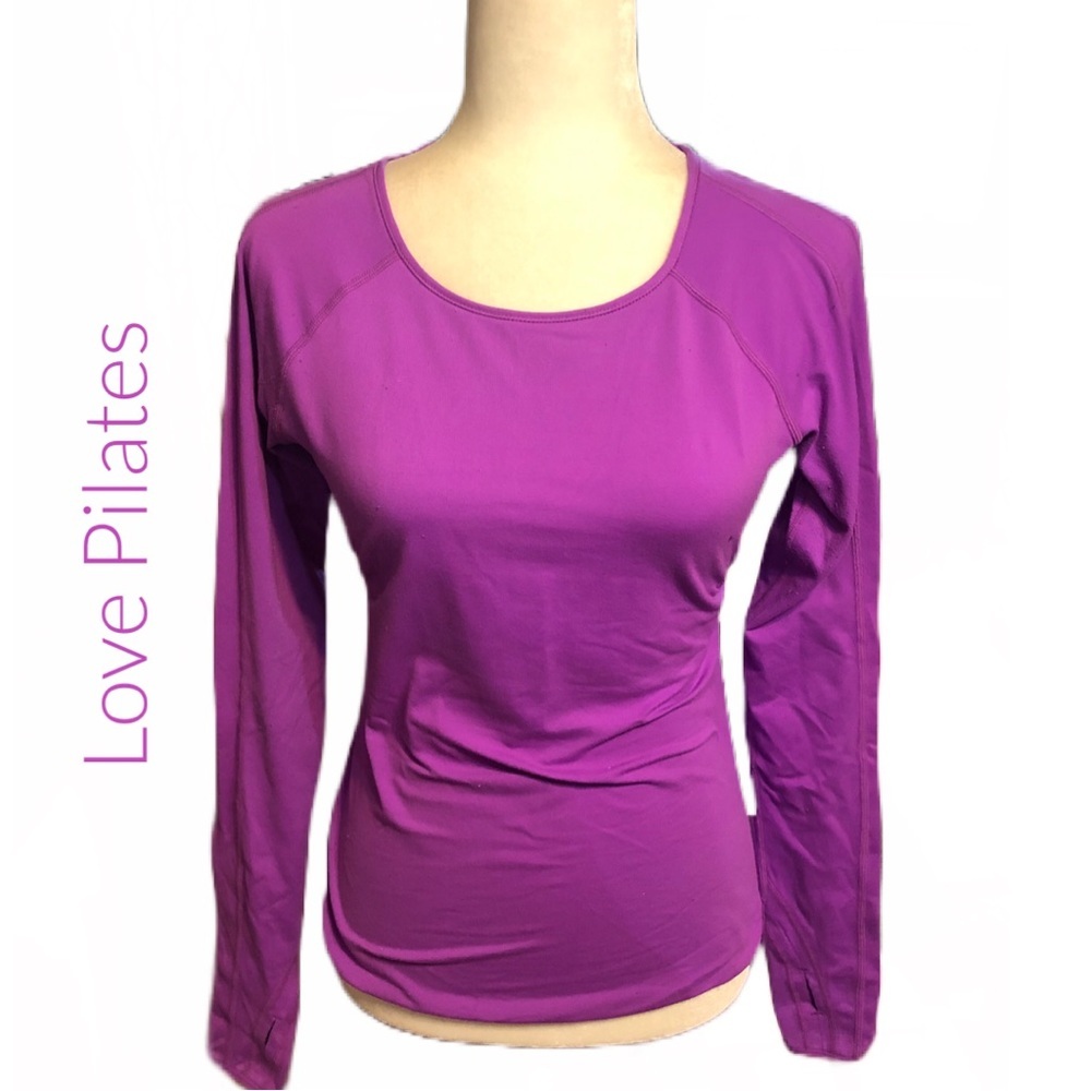 Love Pilates • Women's Purple Long Sleeve Top • L